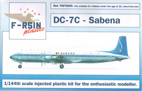 F-rsin Plastic FRP3999 1:144 Douglas DC-7C Decals Sabena