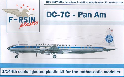 F-rsin Plastic FRP4000 1:144 Douglas DC-7C Decals Pan Am 'Meatball'
