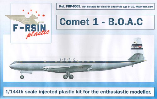 F-rsin Plastic FRP4009 1:144 de Havilland Comet 1 Decals BOAC