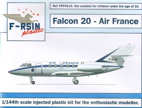 F-rsin Plastic FRP4014 1:144 Dassault Falcon 20 Decals Air France