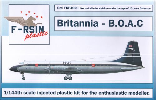 F-rsin Plastic FRP4020 1:144 Bristol Britannia 300 Decals BOAC