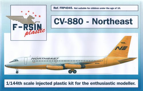 F-rsin FRP4045 Convair CV-880 Northeast Yellowbird 1:144