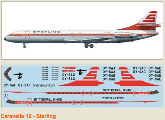 F-rsin Plastic FRP4068 1:144 Caravelle 12 Sterling