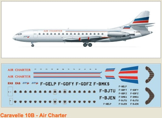 F-rsin Plastic FRP4077 1:144 Caravelle 10B Air Charter