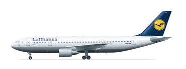 F-rsin FRP4079 Airbus A300-600 Lufthansa (inc Beluga parts) 1:144