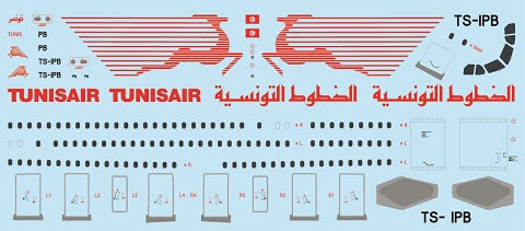 F-rsin FRP4082 Airbus A300-600 Tunis Air (inc Beluga) 1:144