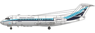 F-rsin Plastic FRP4091 1:144 Fokker F-28-4000 AeroLineas Argentinas