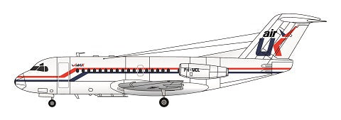 F-rsin Plastic FRP4092 1:144 Fokker F-28-1000 Air UK