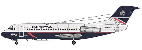 F-rsin Plastic FRP4099 1:144 Fokker F-28-2000 British Airways/TAT