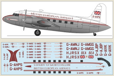 F-rsin Plastic FRP4128 1:144 Vickers Viking British European Airways