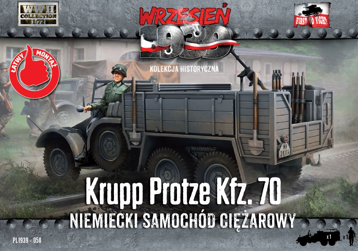First To Fight Kits FTF058 1:72 Krupp-Protze Kfz.70