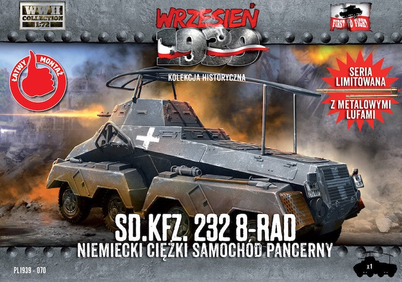 First To Fight Kits FTF070 1:72 Sd.Kfz.232 8-Rad German Heavy Armoured Car