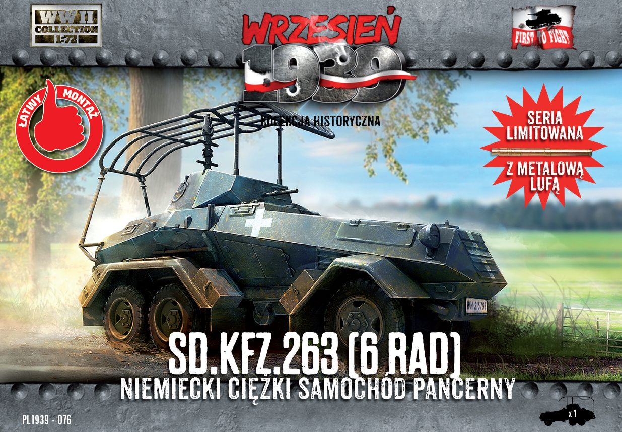 First To Fight Kits FTF076 1:72 Sd.Kfz.263 6-rad