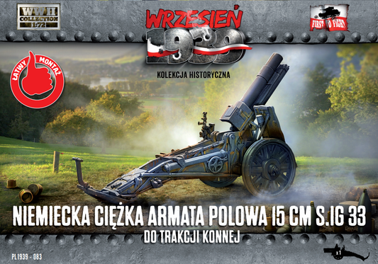 First To Fight FTF083 German 15cm sIG 33 (Horse Traction) 1:72