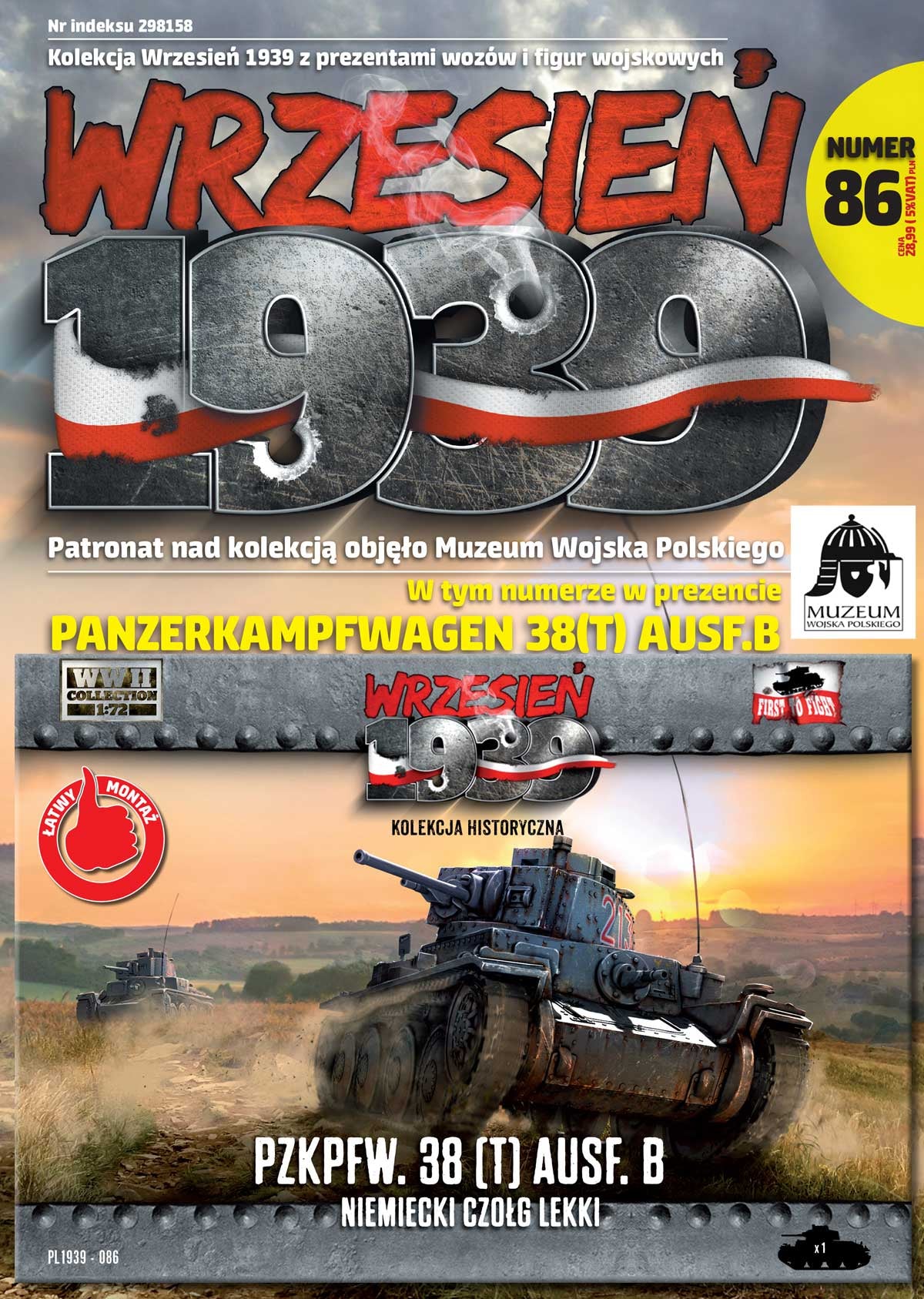 First To Fight Kits FTF086 1:72 Pz.Kpfw.38 Ausf.B German light tank