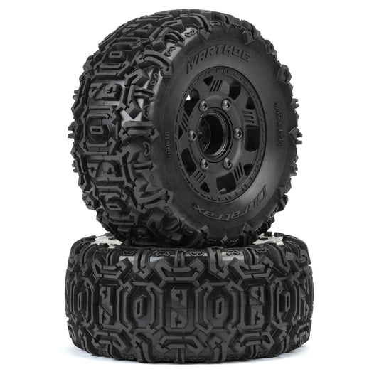 Duratrax Warthog SC 2.2"/3.0" Off-Road Tires Mounted on Ripper Black DTX564610