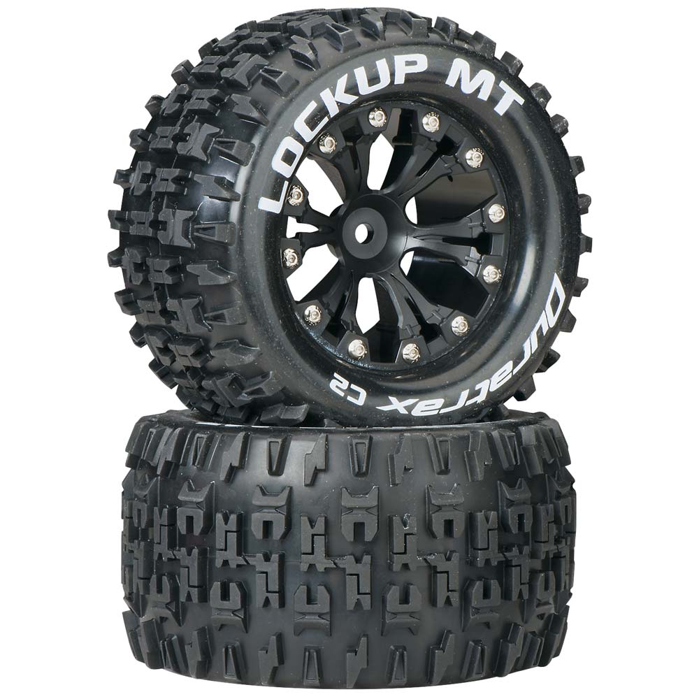 Duratrax Lockup MT 2.8" Truck 2WD Mounted Rear C2 Black (2) DTXC3508