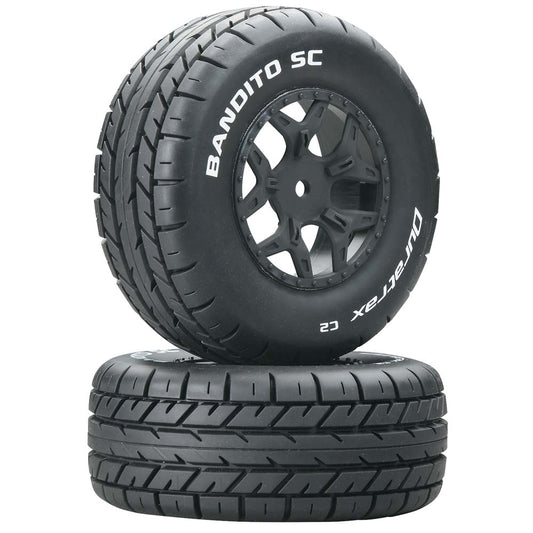 Duratrax Bandito SC Tire C2 Mounted Losi Ten SCTE 4x4 (2) DTXC3703