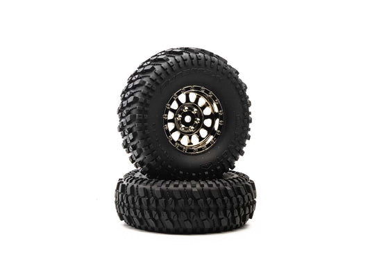 Duratrax Class 1 PIVOT CR C3 Mounted 1.9" Blk/Chr (2) DTXC4069