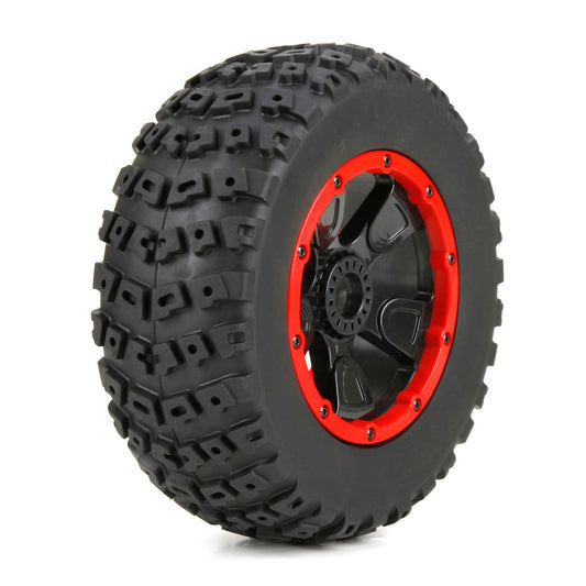 Losi Left & Right Tire (1ea), Premounted: 1:5 4wd DB XL LOS45004