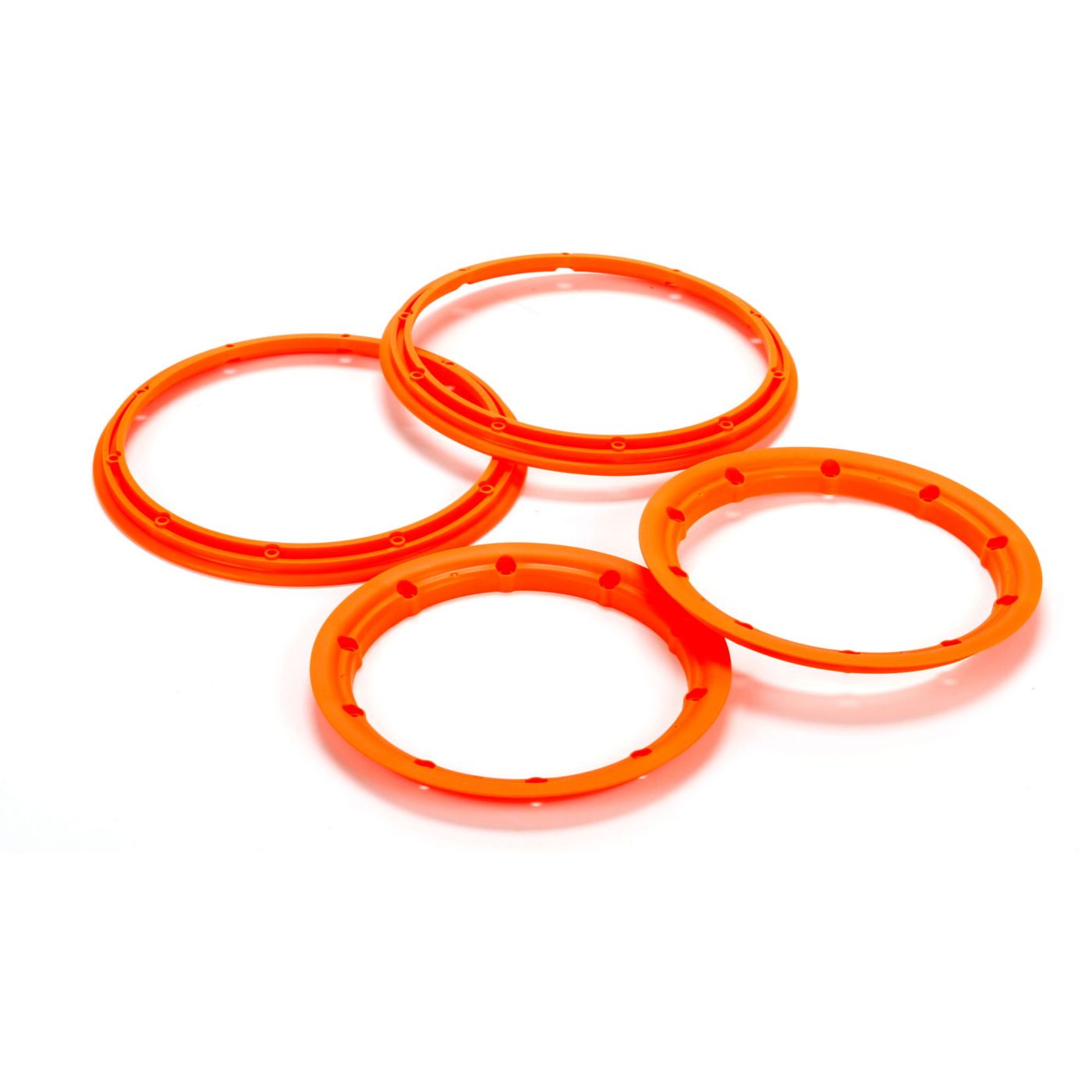 Losi Beadlock Set, Inner & Outer, Fluorescent Orange(2): 5T LOS45007