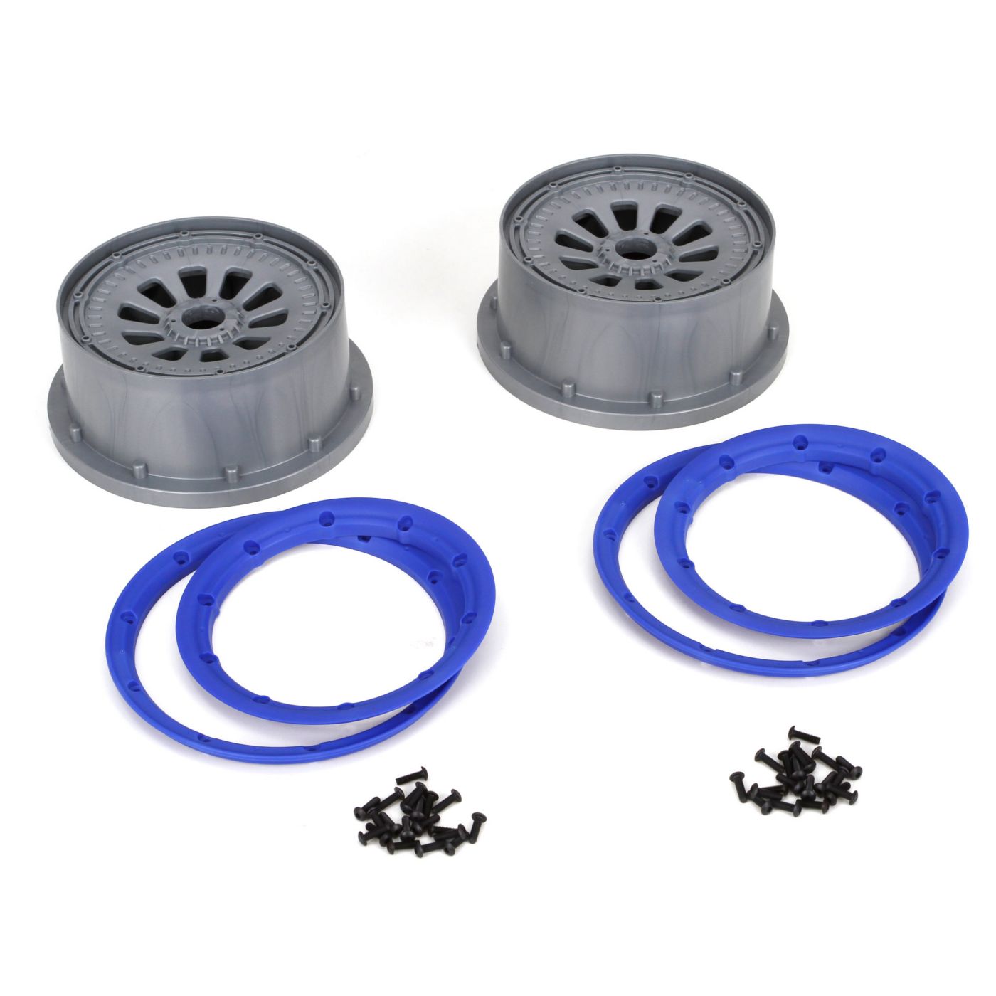 Losi Wheel and Beadlock Set (2): 5IVE-T LOSB7027