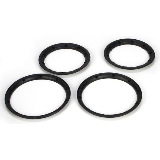 Losi Beadlock Set, Inner & Outer Black (2): 5IVE-T LOSB7028