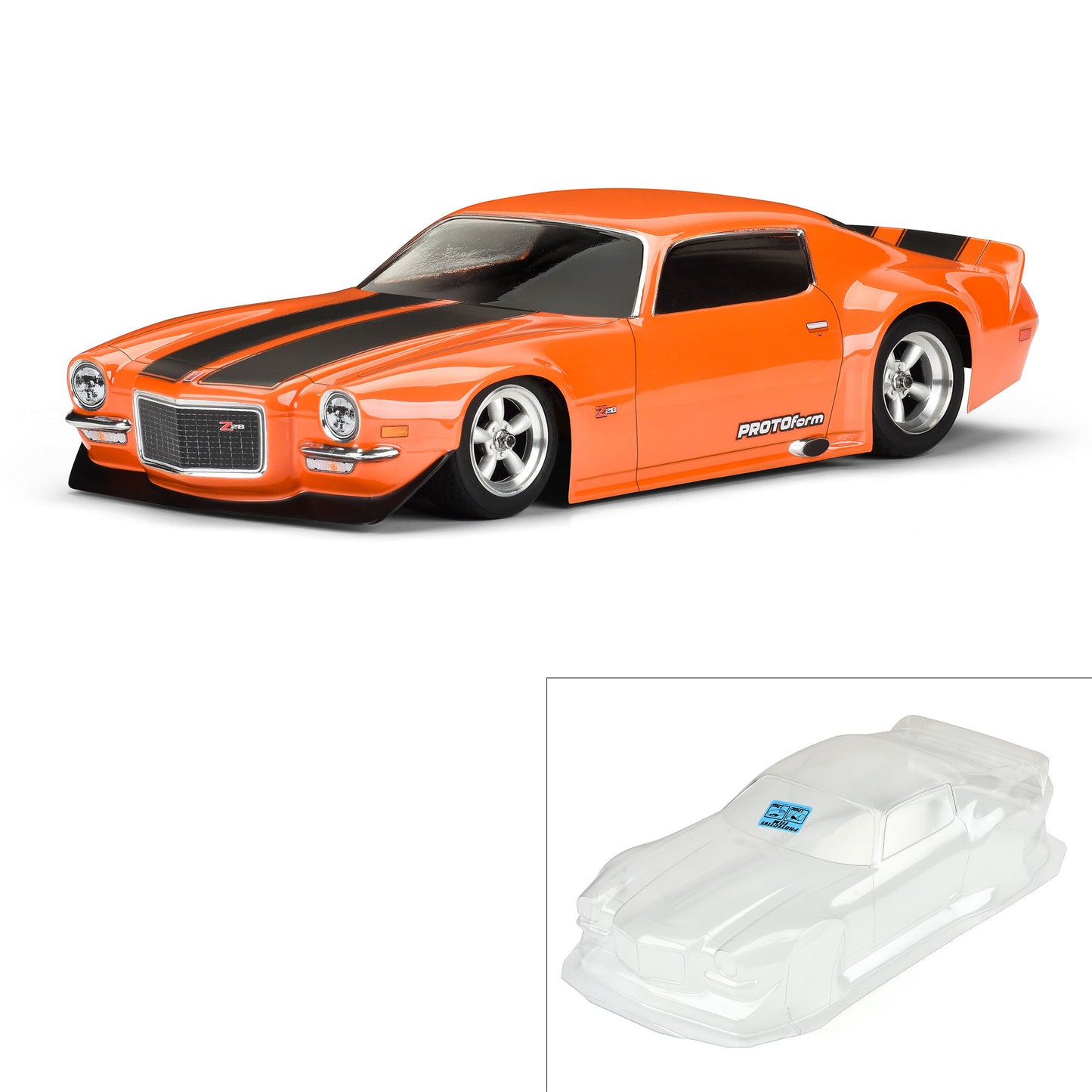 Protoform 1:10 1971 Chevrolet Camaro Z28 Clear Body: Vintage Trans-Am PRM1552-40