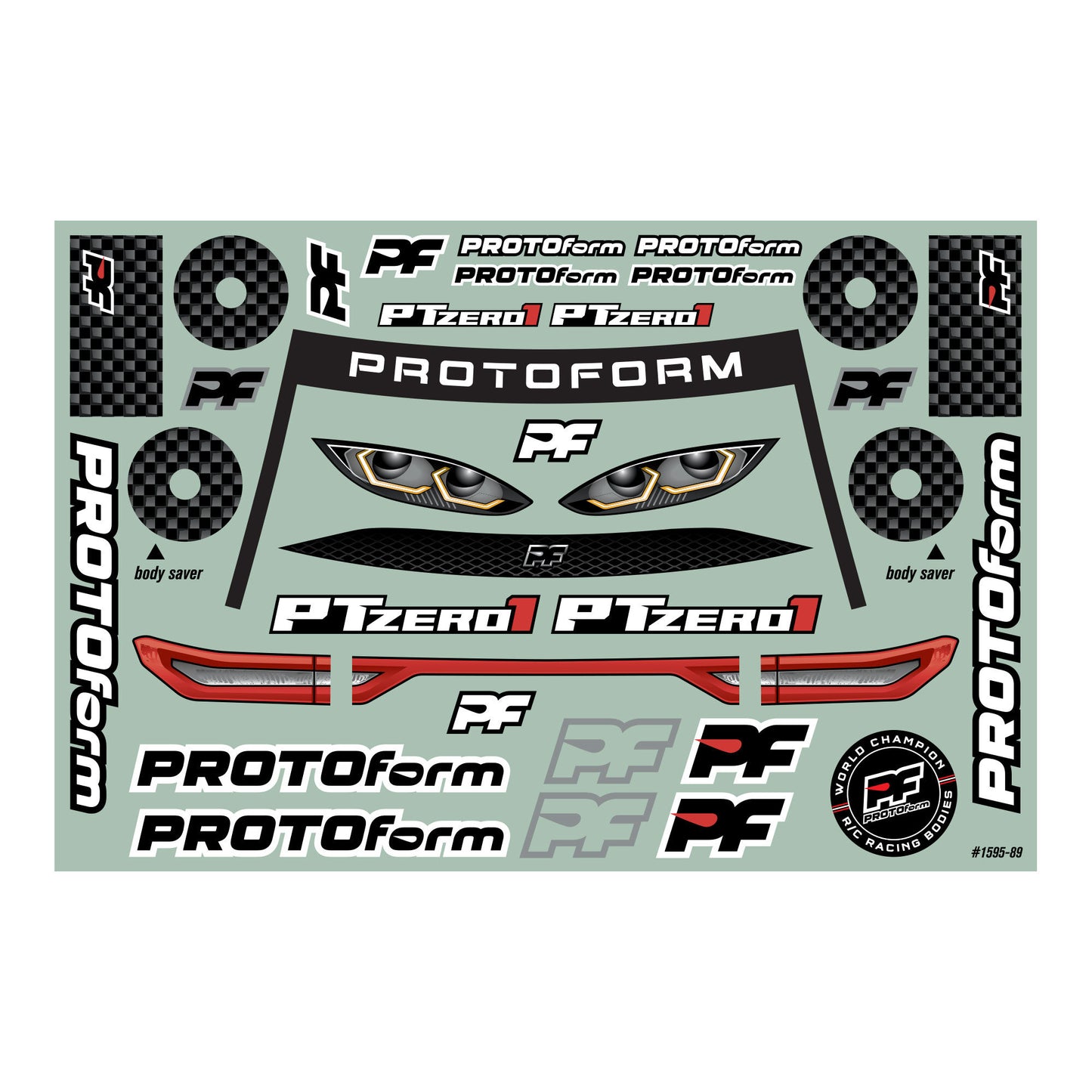 Pro-Line Racing PTzero1 Light Weight Clear Body for 190mm TC 1:10 PRM159525