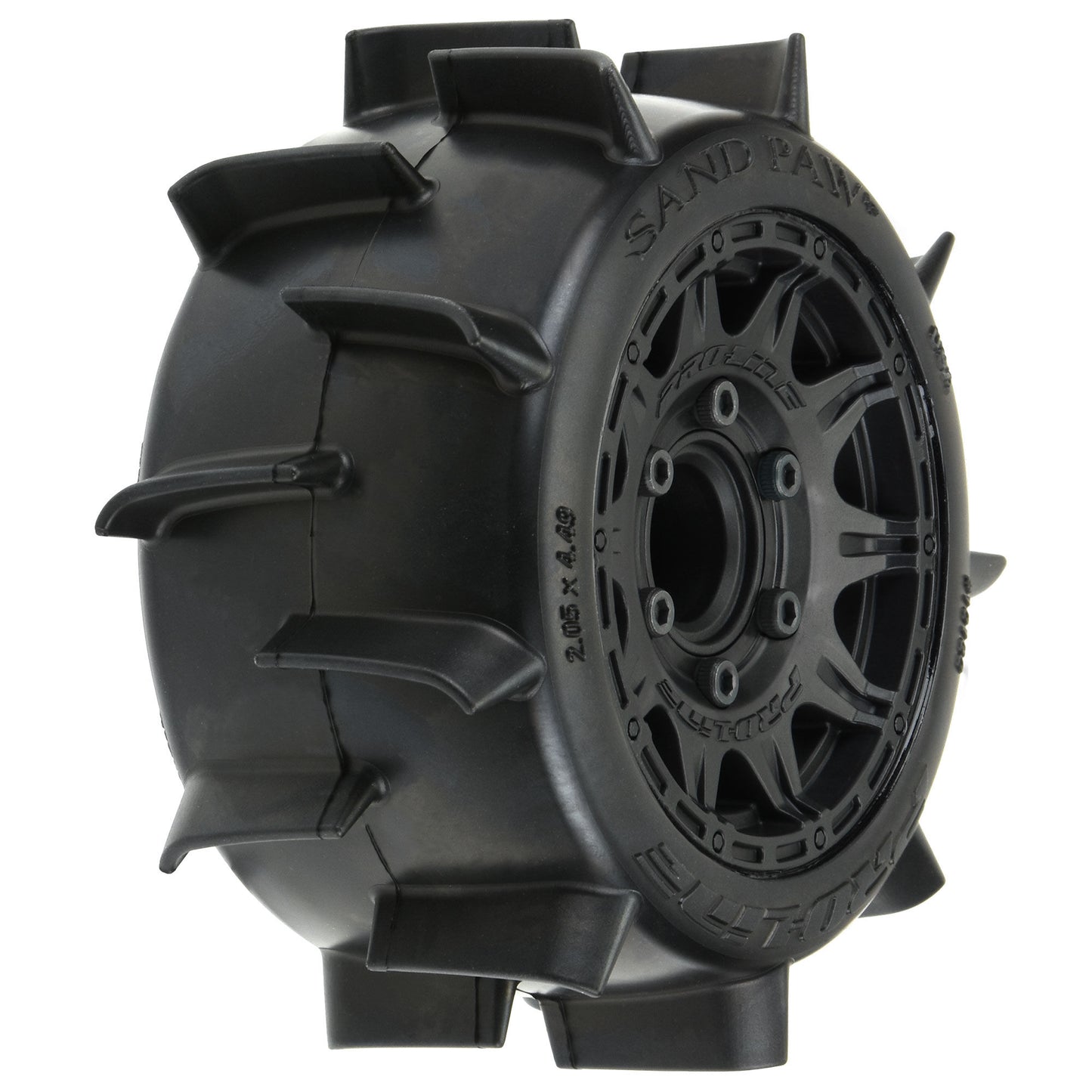 Pro-Line 1:10 Sand Paw LP Front/Rear 2.8" MT Tires Mounted 12mm Blk R PRO10160-10