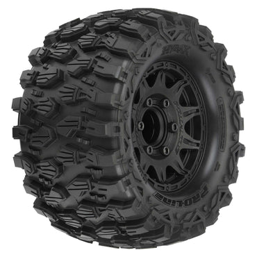 Pro-Line 1:10 Hyrax Front/Rear 2.8" MT Tires Mounted 12mm Blk Raid (2 PRO10190-10