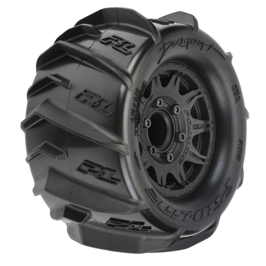 Pro-Line 1:10 Dumont Front/Rear 2.8" MT Tires Mounted 12mm Blk Raid ( PRO10193-10