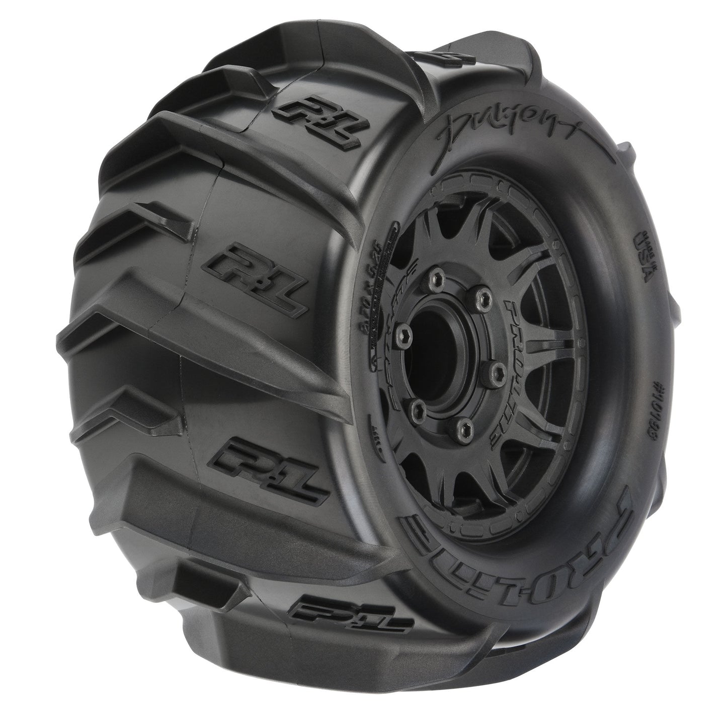 Pro-Line 1:10 Dumont Front/Rear 2.8" MT Tires Mounted 12mm Blk Raid ( PRO10193-10