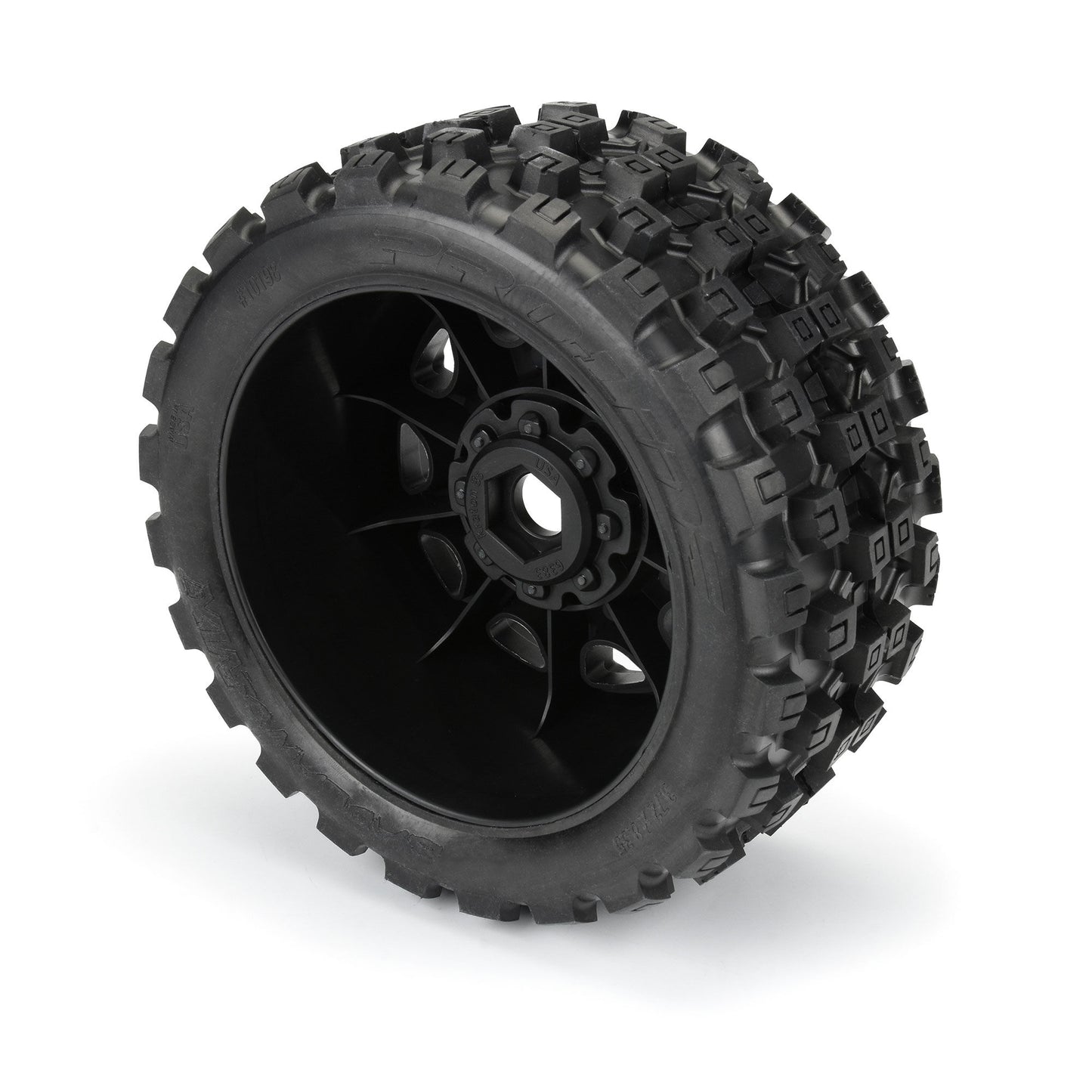 Pro-Line Racing Badlands MX57, 5.7" Tires Mounted on Raid 8x48 1:6 PRO10198-11