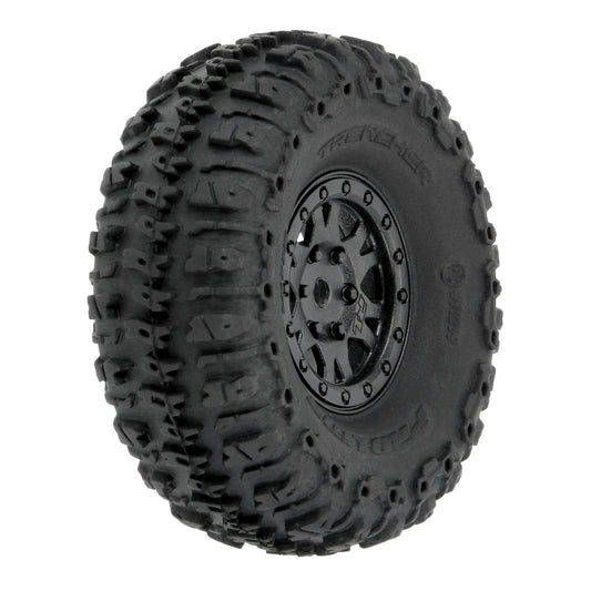 Pro-Line 1:24 Trencher Fr/Rr 1.0" Tires Mounted 7mm Black Impulse (4) PRO10209-10