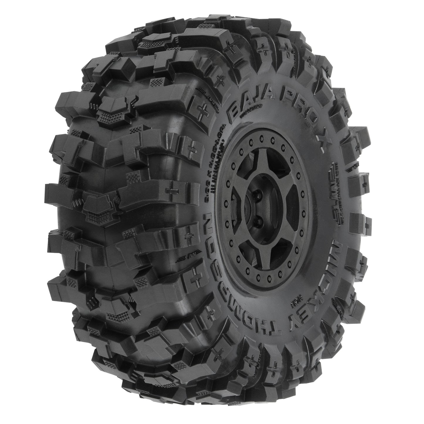 Pro-Line 1:10 Mickey Thompson Baja Pro X G8 F/R 1.9" MTD 12mm Blk Hol PRO10213-10