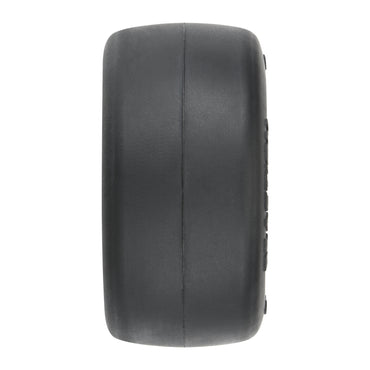 Pro-Line Racing Reaction Rear Tires MTD 8mm Black/Silver 2 Losi 1:16 PRO10218-10