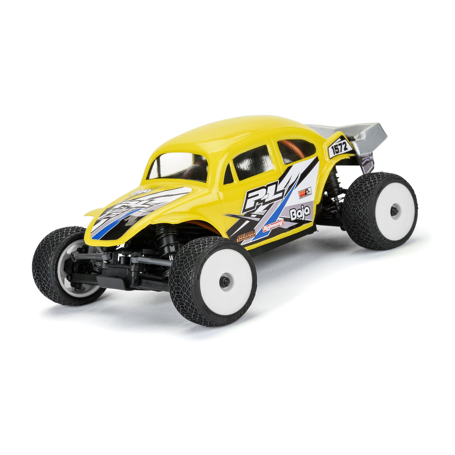 Pro-Line Racing Electron 2.0 T F/R Tires Mounted 7mm White (4) 1:28 PRO1031513