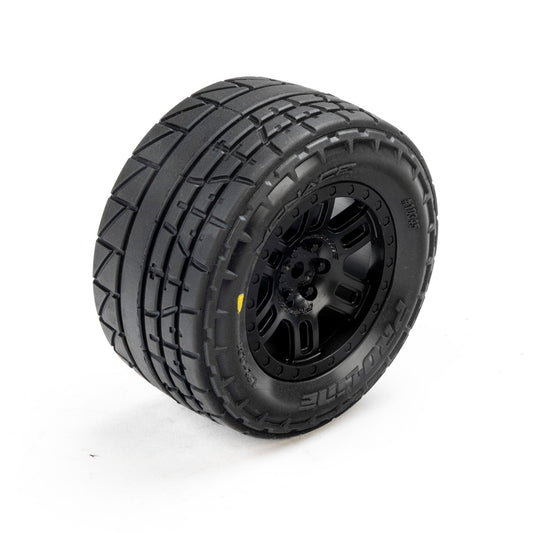 Pro-Line Racing Menace F/R Street Tires Mounted 12mm Black Split Six PRO1034510