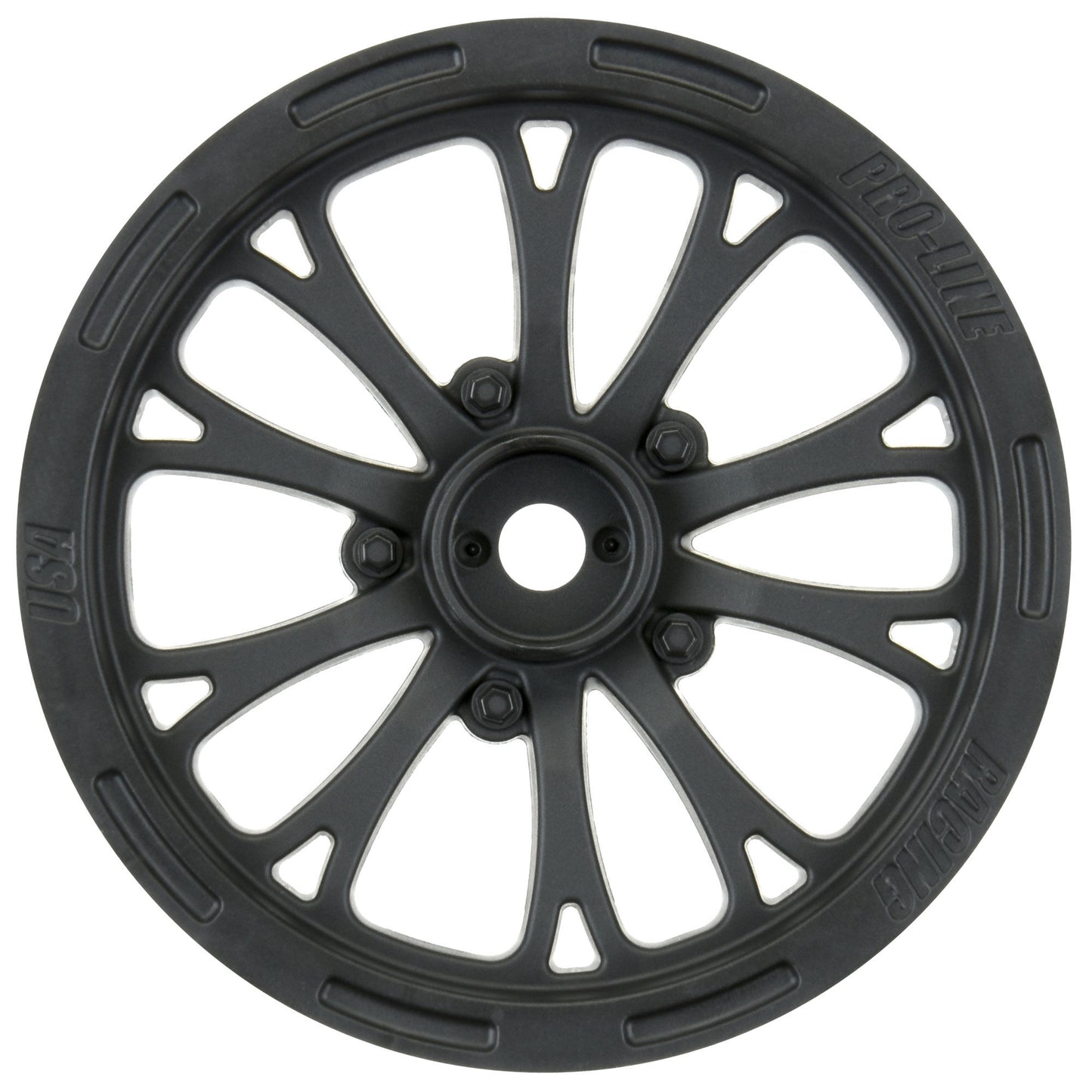 Pro-Line 1:10 Pomona Drag Spec Front 2.2" 12mm Drag Wheels (2) Black PRO2775-03