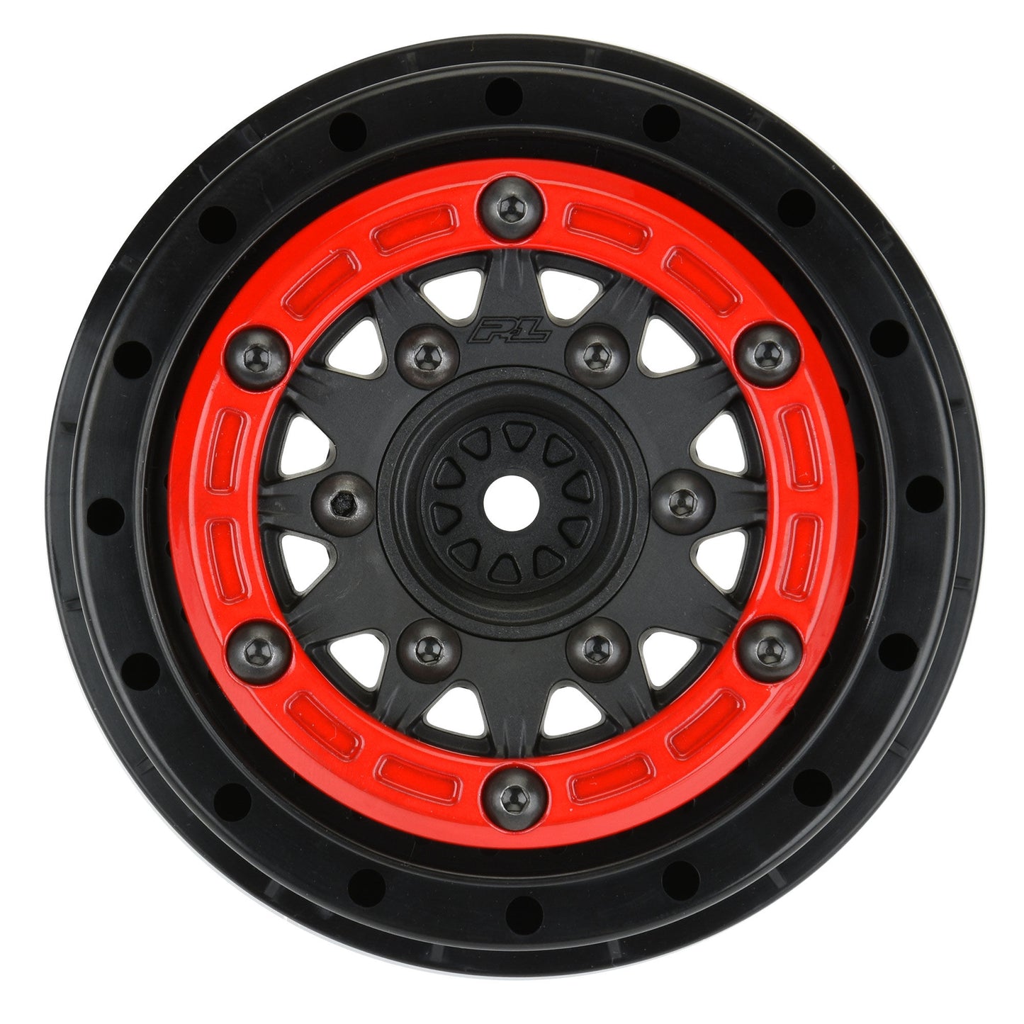 Pro-Line 1:10 Raid Bead-Loc Fr/Rr 2.2"/3.0" 12 & 14mm SC Wheels (2) R PRO2811-04