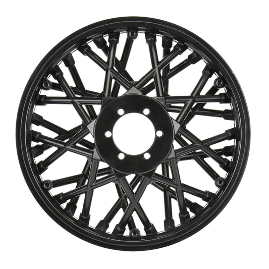 Pro-Line Racing Bullyspoke V2 Bead Rear Wheel Black: Promoto-MX 1:4 PRO283303