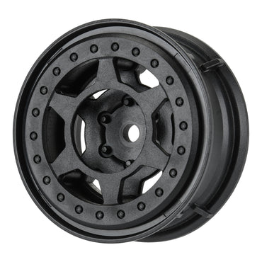 Pro-Line Racing Holcomb F/R 1.55" 12mm Crawler Loc Wheels 2 Black 1:10 PRO284200