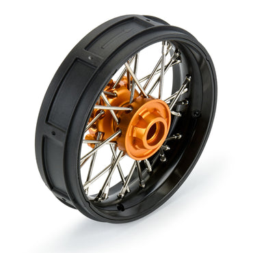 Pro-Line Racing Pro-Spec Aluminum V2 Bead Front Wheel Black/Gold 1:4 PRO284700T3