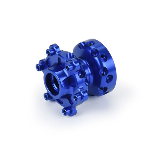Pro-Line Racing Pro-Spec Aluminum Front Hub Blue: Promoto-SM 1:4 PRO284702