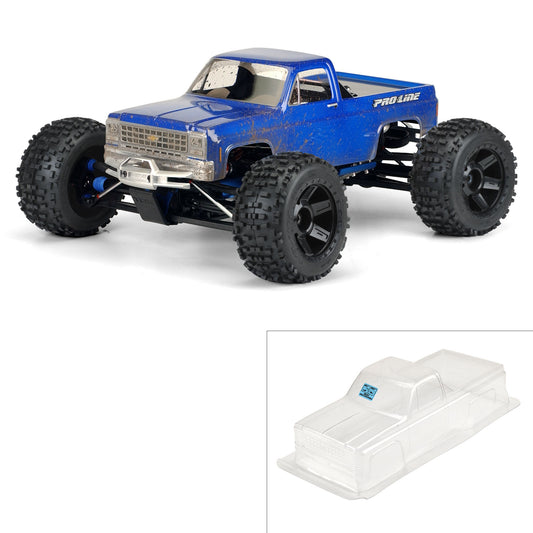 Pro-Line 1:8 1980 Chevy Pick-up Clear Body: Monster Truck PRO3248-00