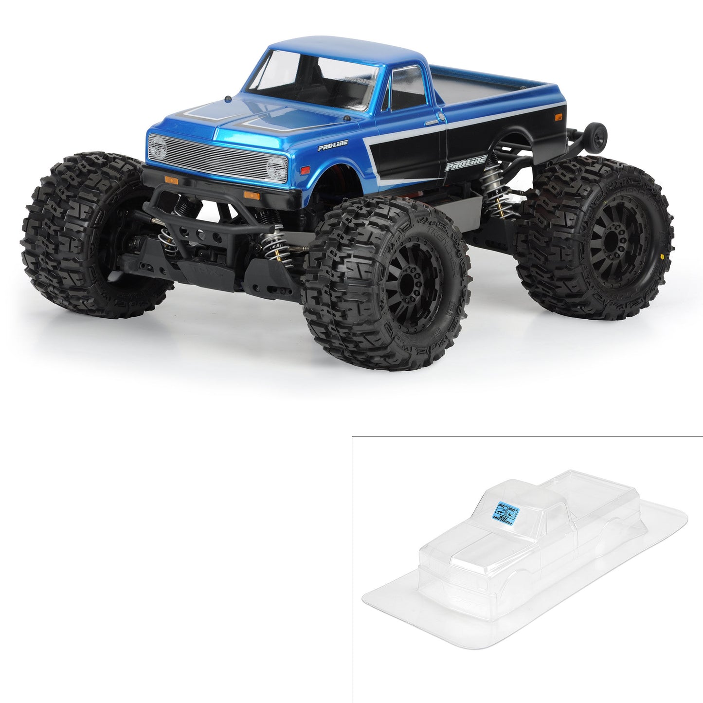 Pro-Line 1:10 1972 Chevy C-10 Clear Body: Stampede & Granite PRO3251-00