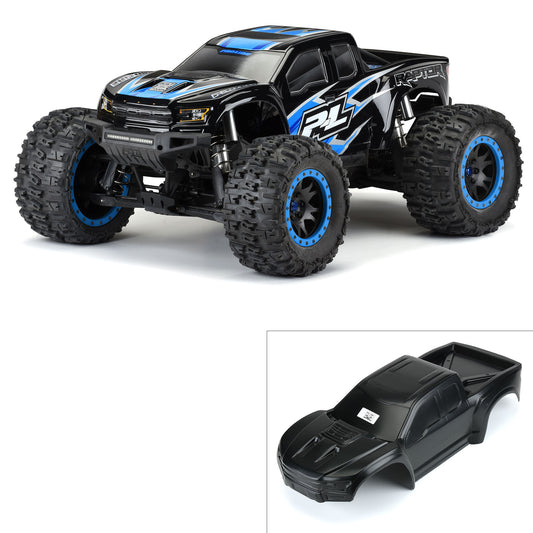 Pro-Line 1:5 Pre-Cut 2017 Ford F-150 Raptor Tough-Color Black Body: X PRO3482-18