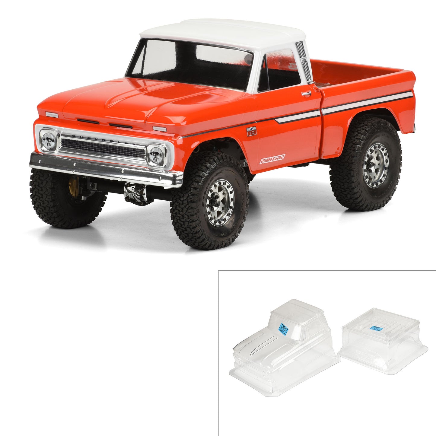 Pro-Line 1:10 1966 Chevrolet C-10 Clear Body 12.3" (313mm) Wheelbase PRO3483-00
