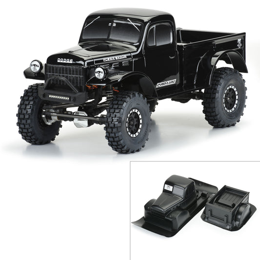 Pro-Line 1:10 1946 Dodge Power Wagon Black Body 12.3" (313mm) WB Craw PRO3499-18